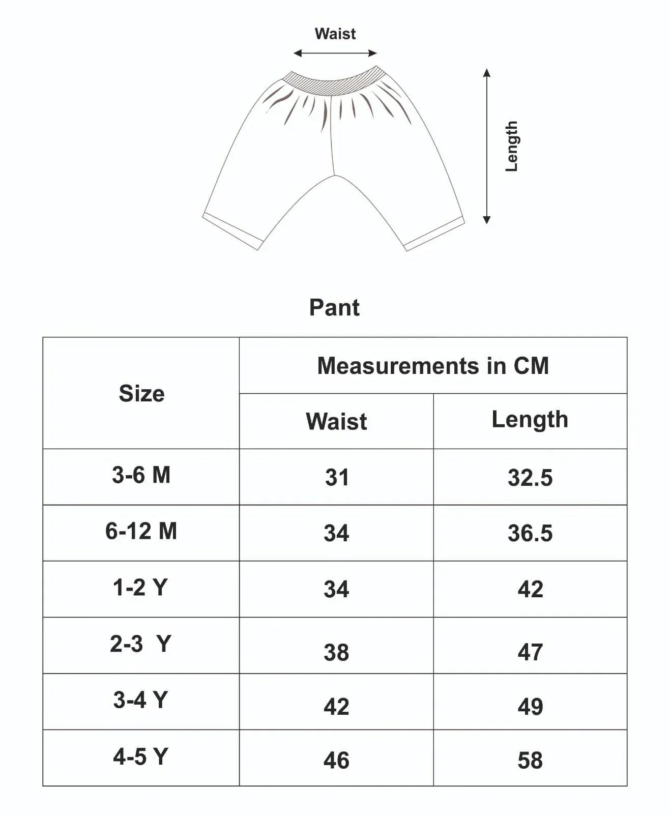 Comfy wear pant (3-6 m) - Smiling Star