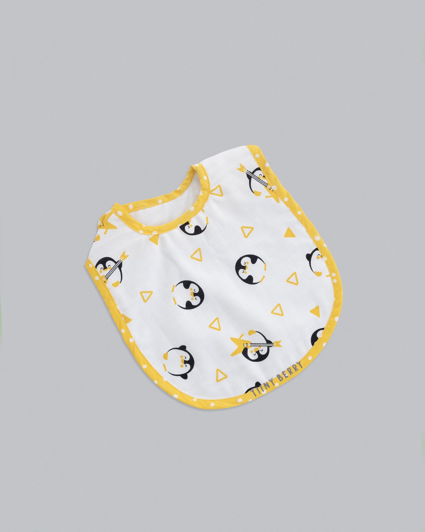 Muslin bib cloth -Musical penguin