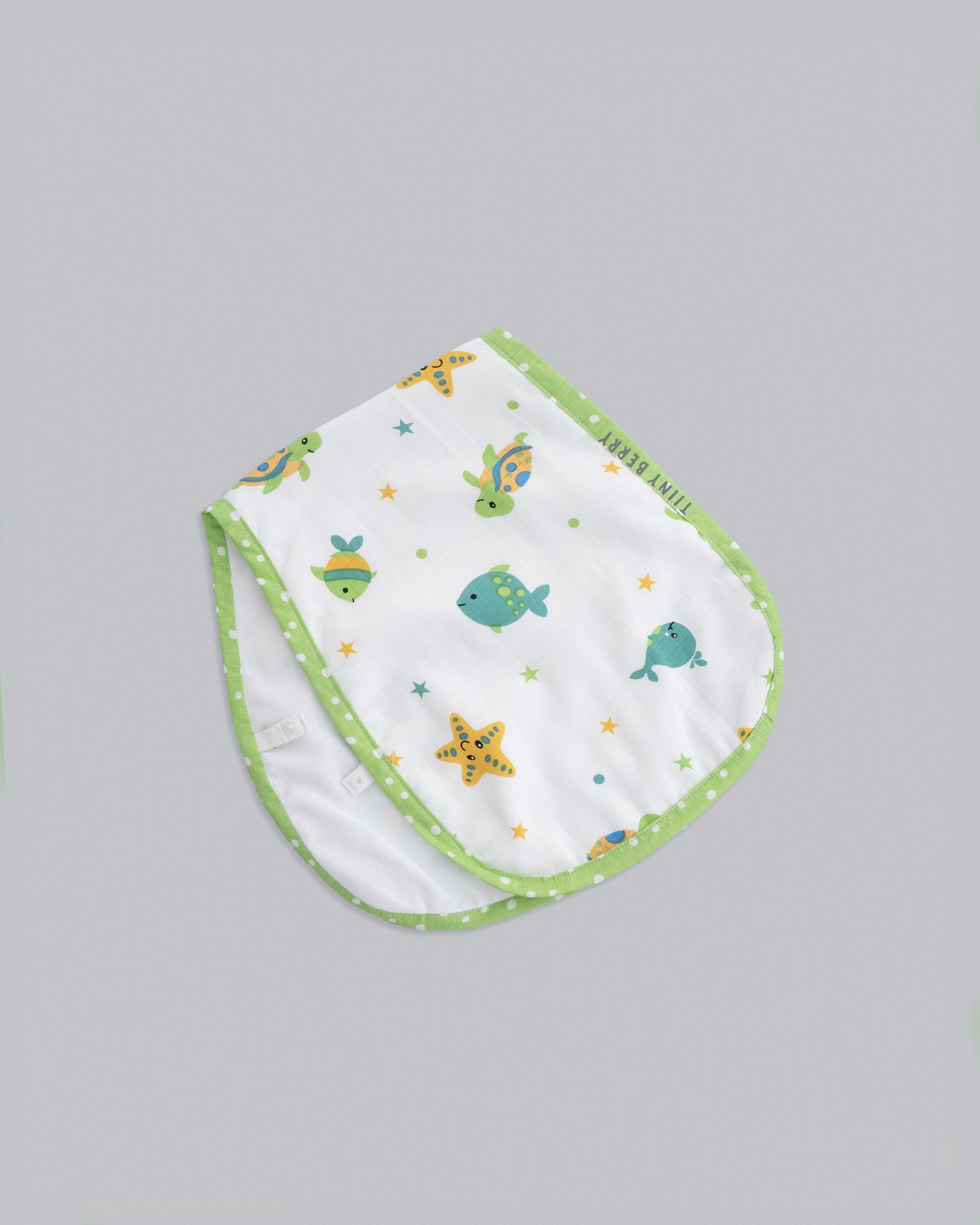 Muslin Burp cloth-Aqua