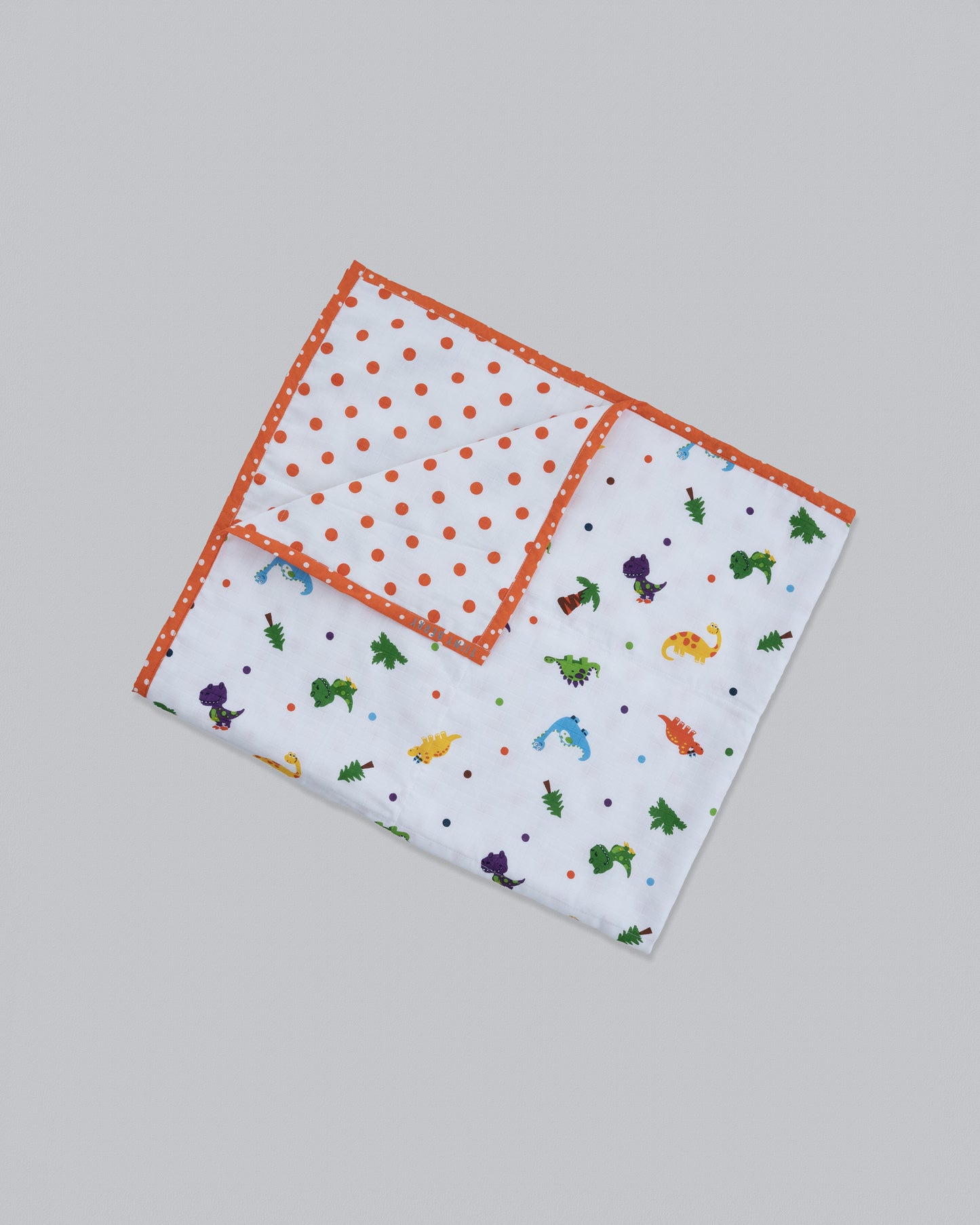 Muslin Reversable blanket -Dino
