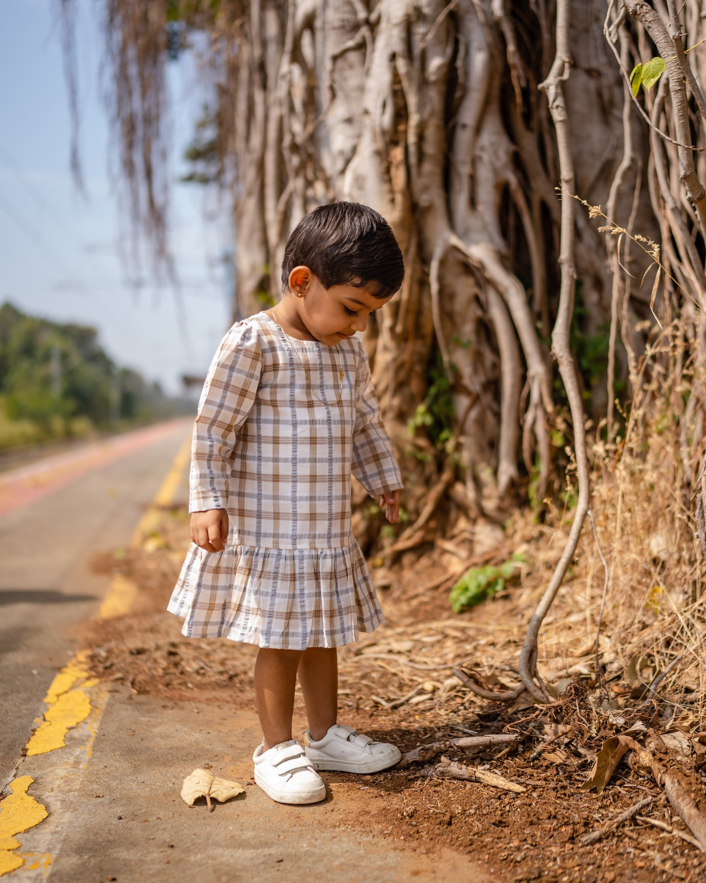 Light Brown Checks With Full Sleeve