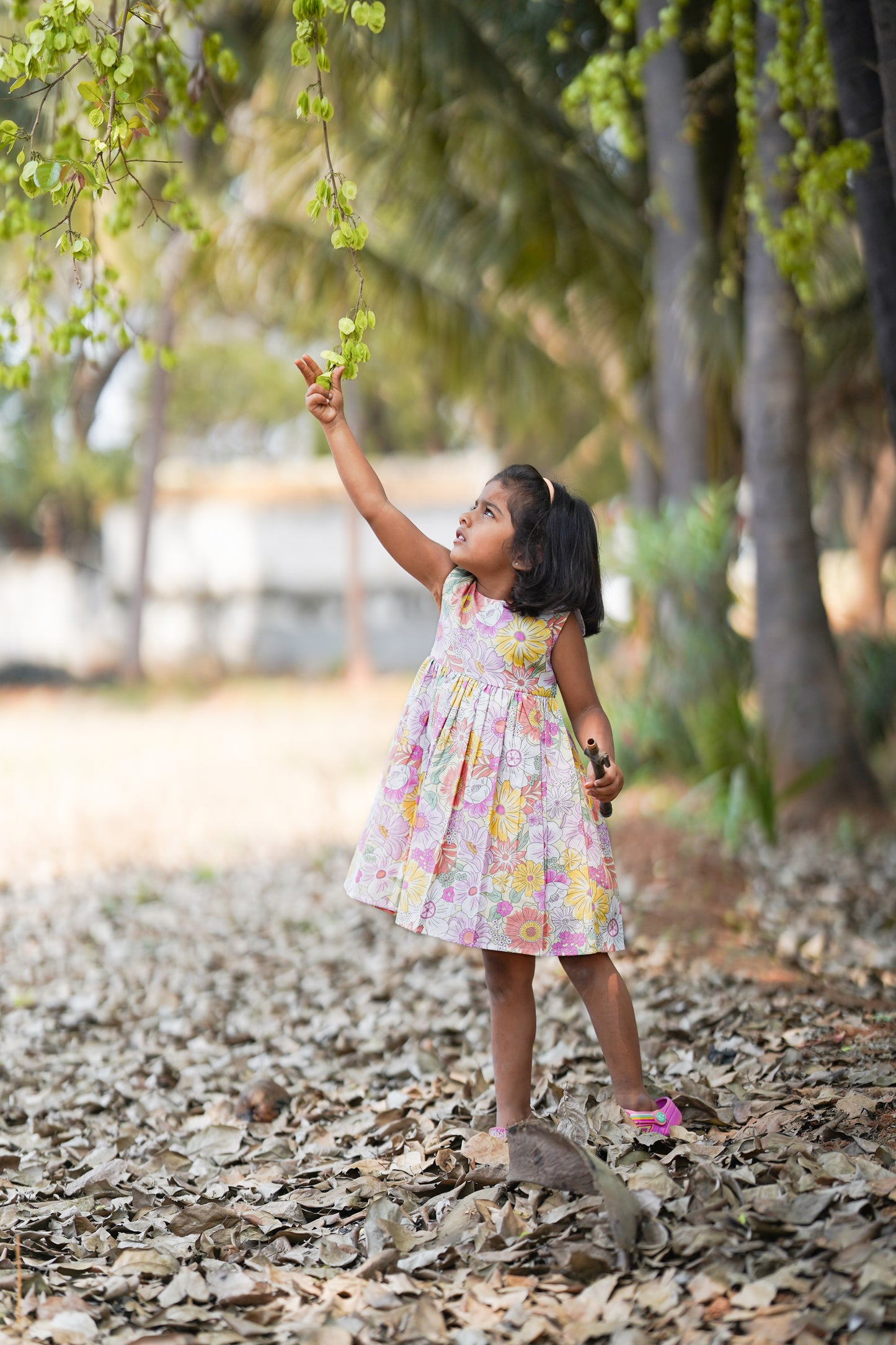 Floral Delight Sleeveless Frock
