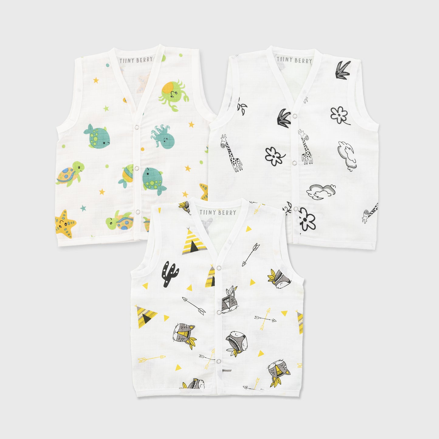 Muslin jabla- Pack of 3