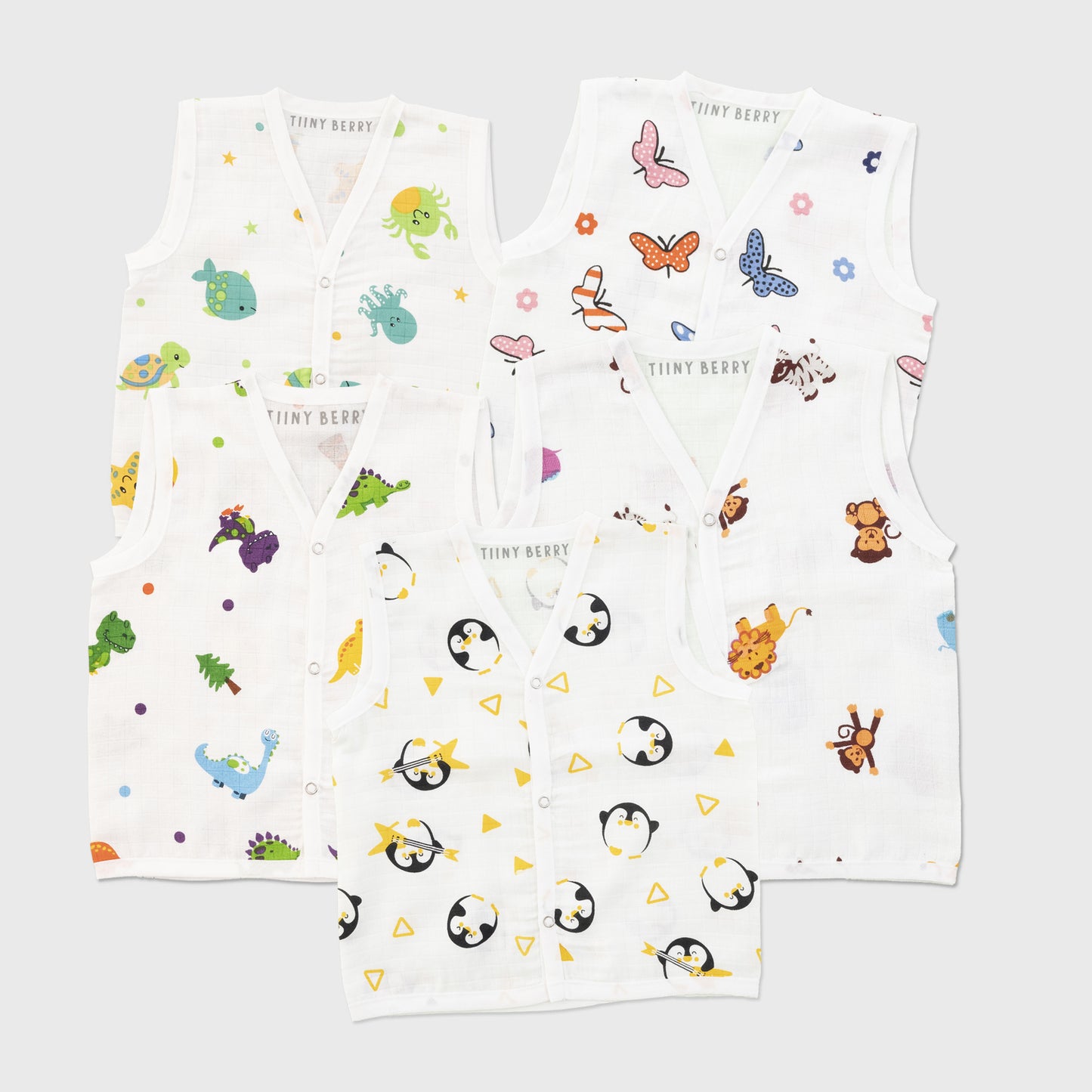 Muslin Jabla-Pack of 5