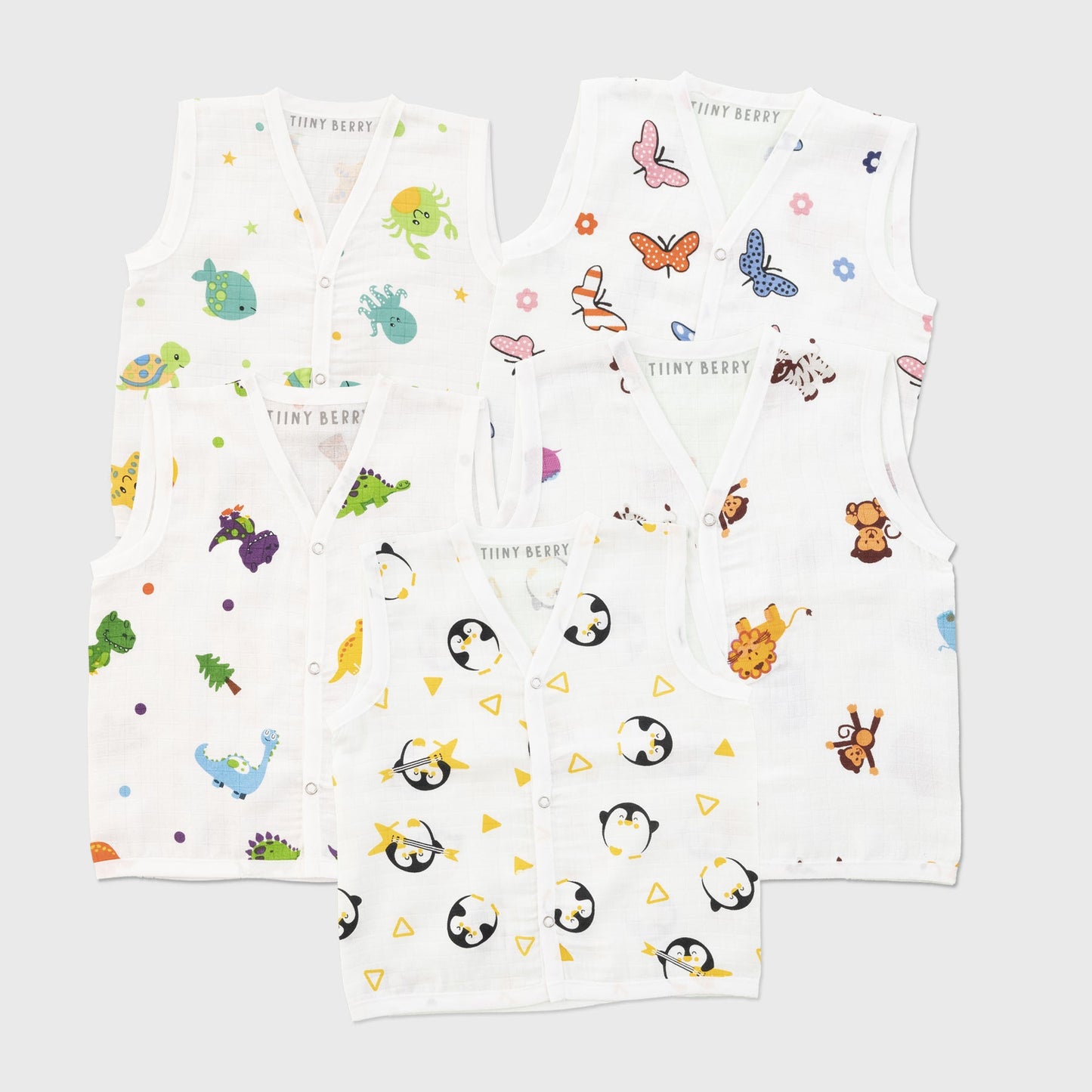 3-6 M Muslin Jablas-Pack of 5