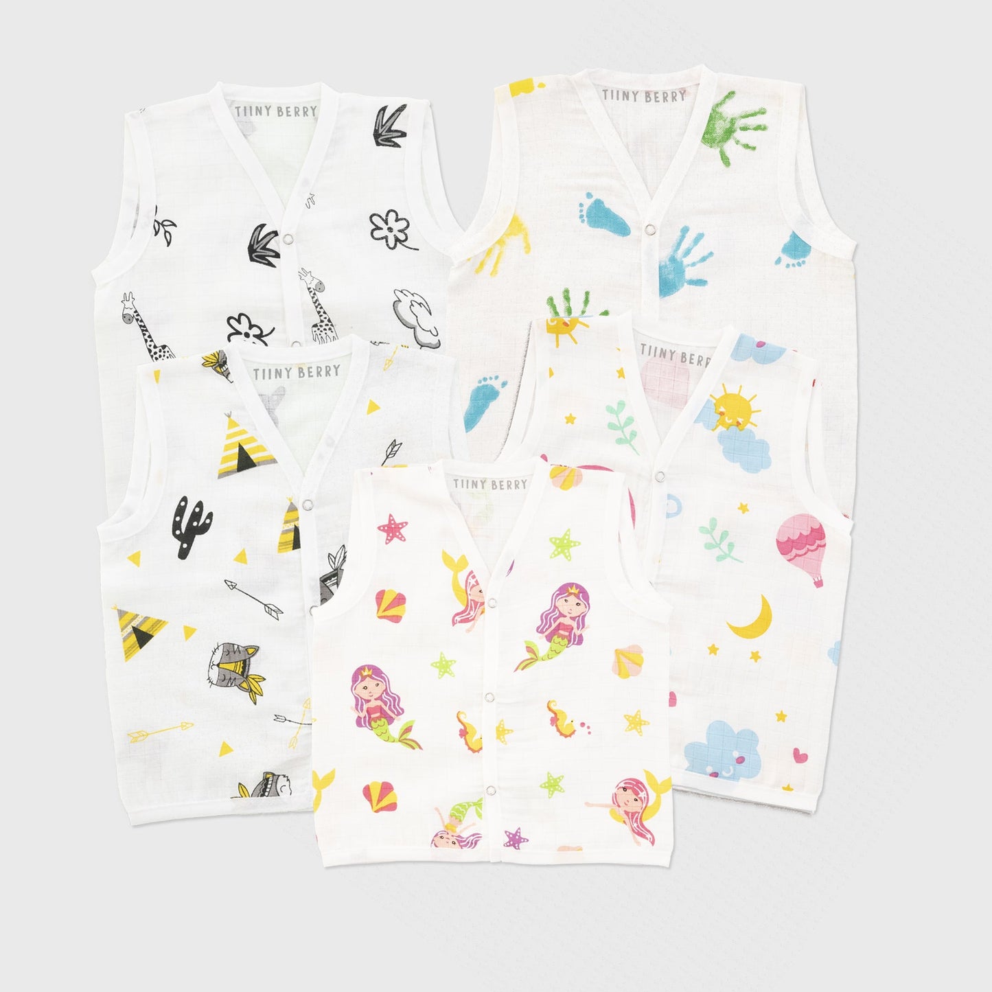MuslinJabla -Pack of 5