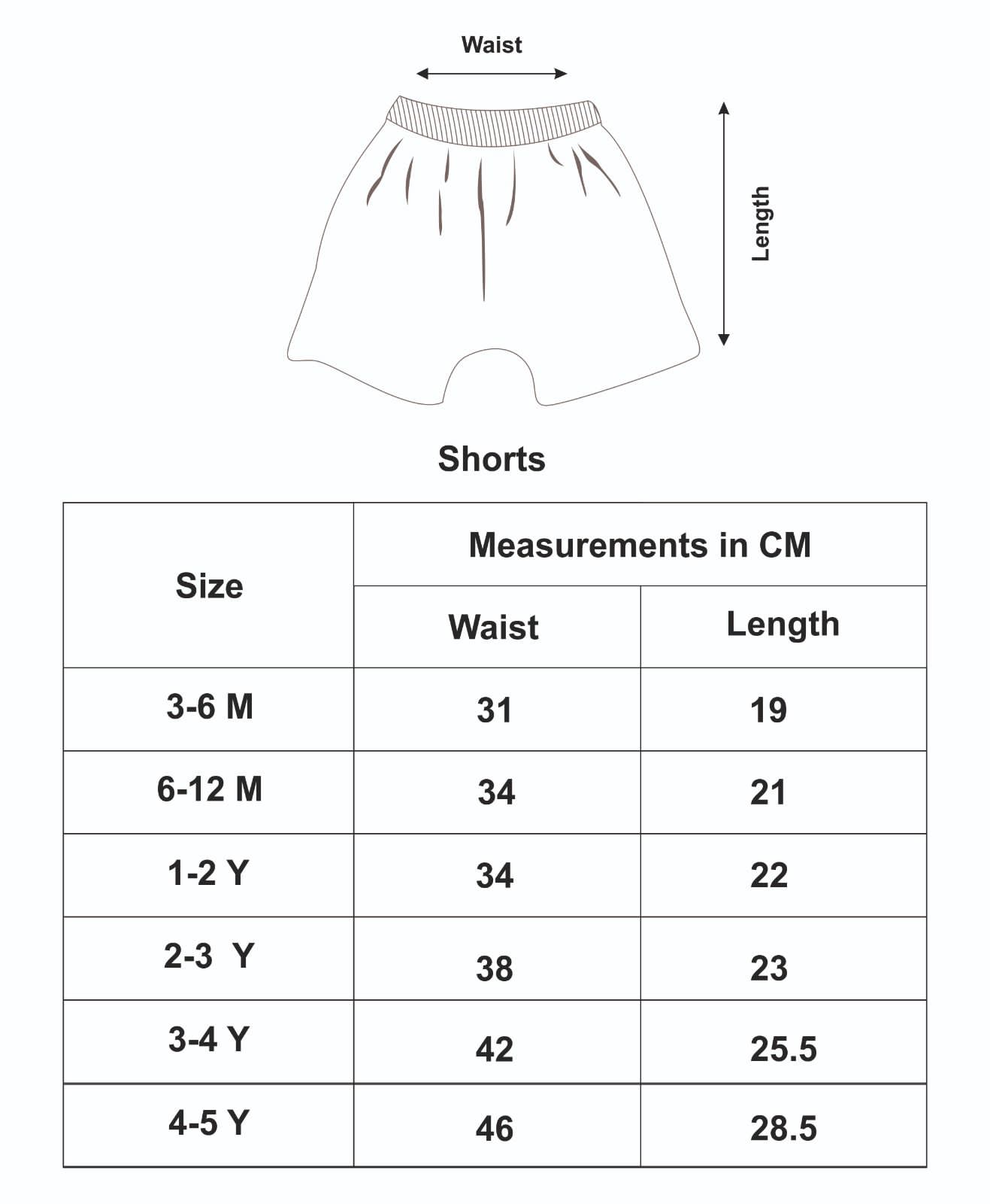 Comfy Wear shorts ( 6-12 Months )- Ice Age