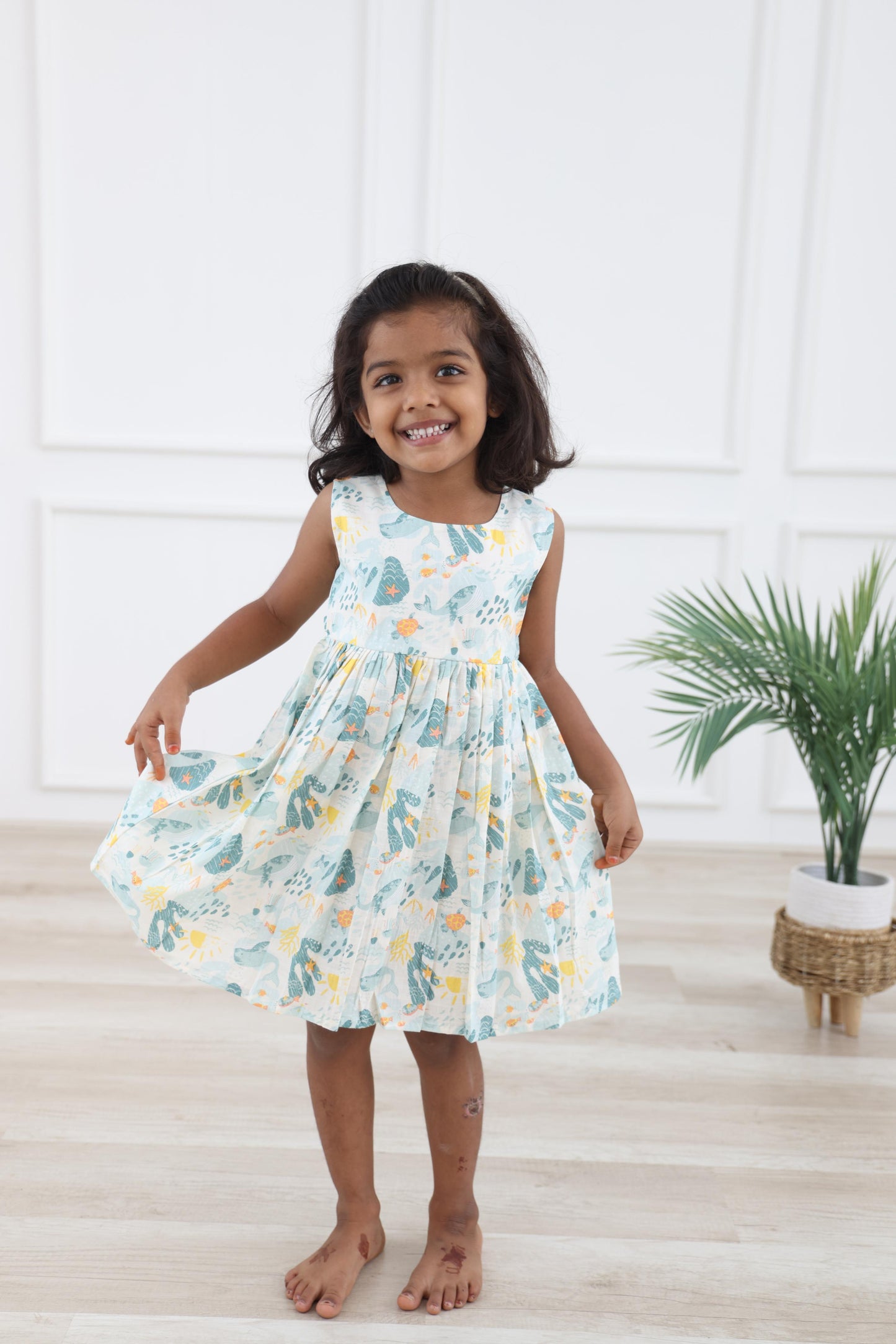Nature Whimsy Cotton Frock