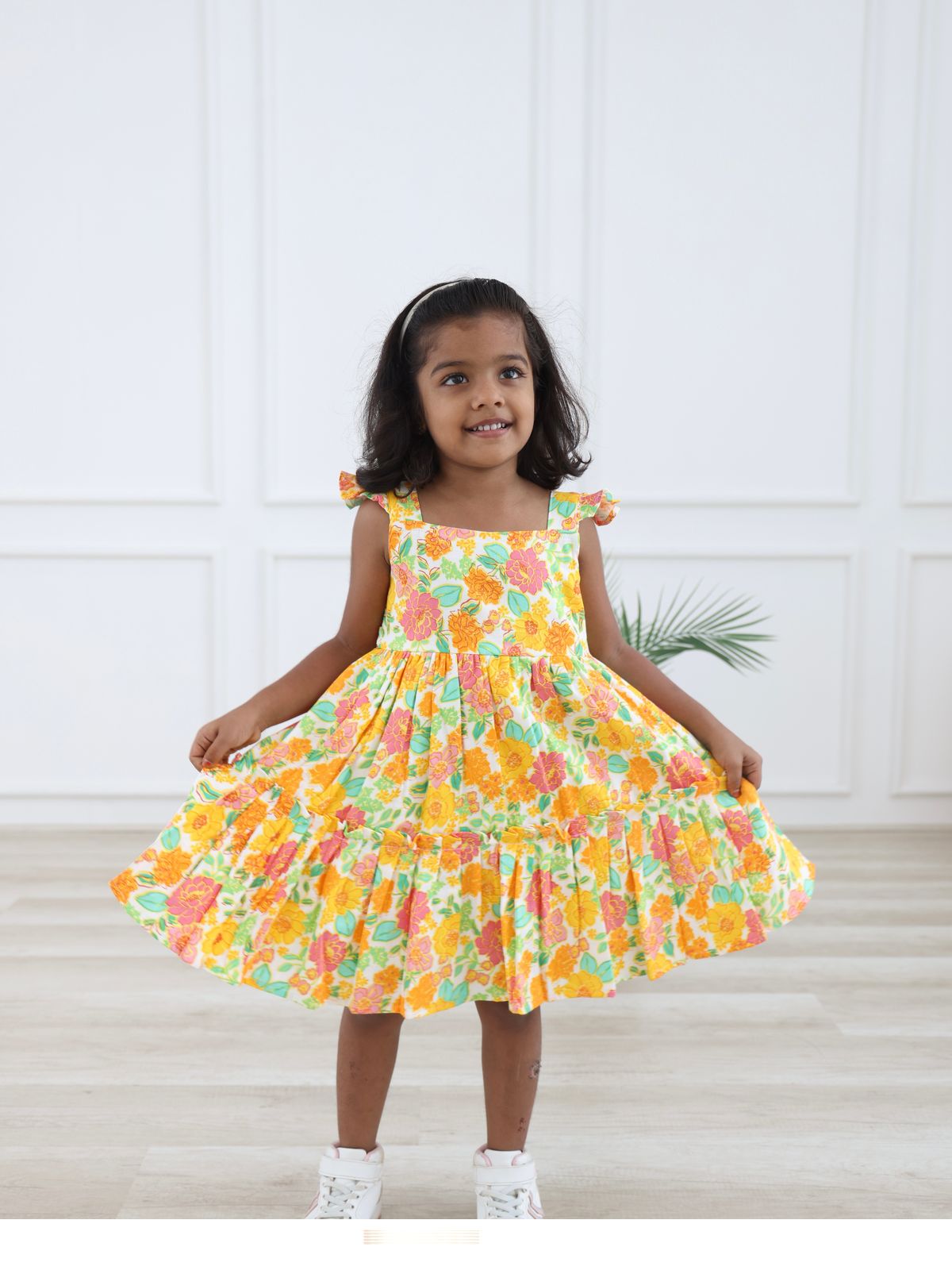 Sunshine Bloom Ruffle Sleeve