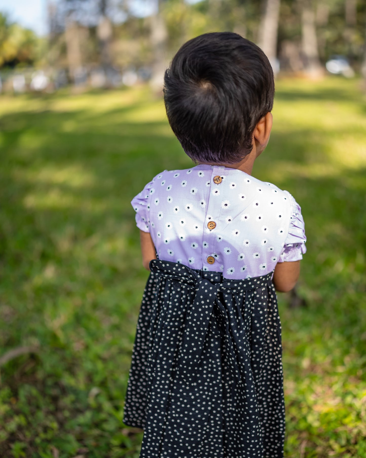 Lavender-puff sleeve