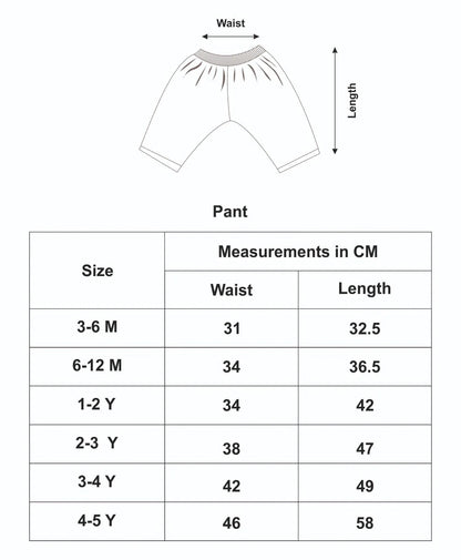 Comfy wear pant (1-5 yrs)- Wild vest