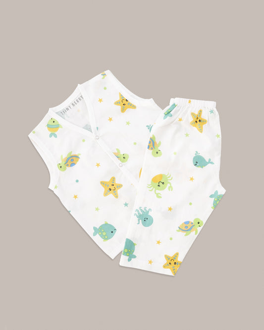 Comfy wear pant (3-6 m)  - Aqua