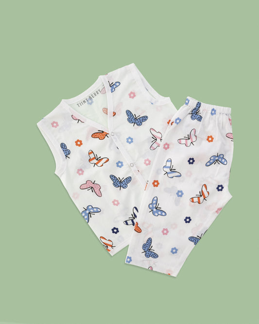 Comfy wear pant (6-12 months) - Butterflies