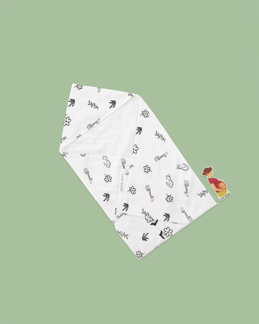 Giraffe - Muslin Hooded Towel