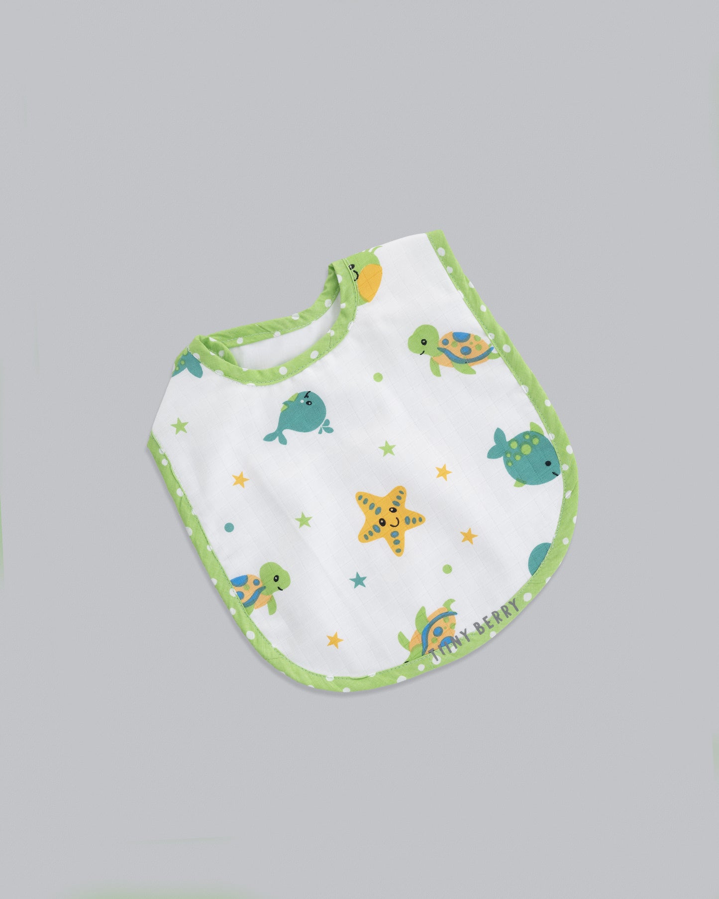 Muslin bib cloth - Aqua