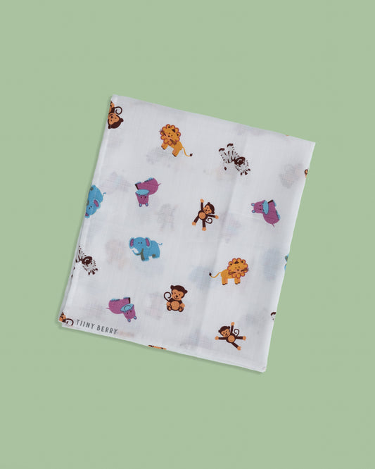 Large Muslin Towel - Zoo