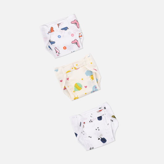 Velcro Nappy (3-6 months) Pack of 3