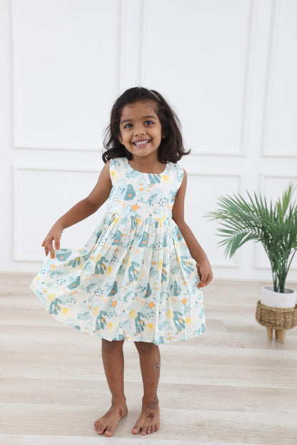 Nature Whimsy Cotton Frock
