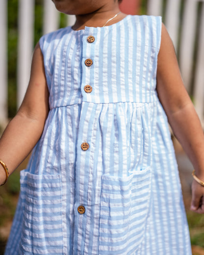 Frock- Blue Stripes